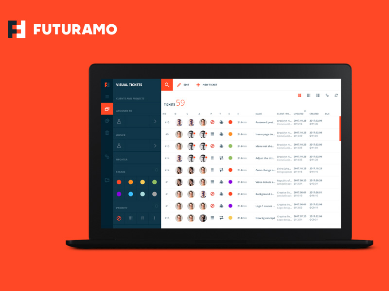 Giao diện Website Futuramo